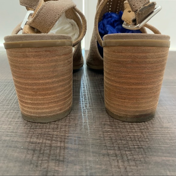 Franco Sarto Harlet 2 perforated leather sandal size 7.5 - Picture 8 of 14